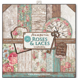 Roses & Laces - 12x12"