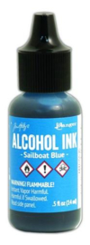 Sailboat Blue - Alcohol Inkt