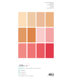 Unicolor Paper Pad Peach & Pinks Essentials nr.292
