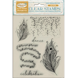 Masquerade - Feathers - Clearstamp