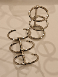 Boekbindersring 2x3 - Silver