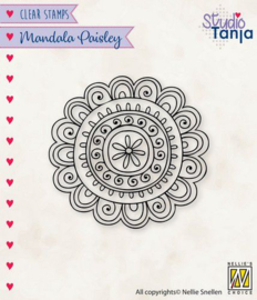 Clearstempel - Mandala Paisley Flower