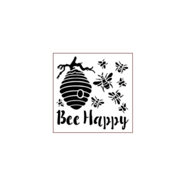 Bee Happy - Stencil