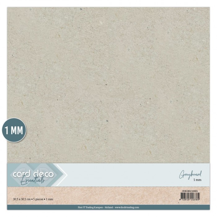Chipboard/ Greyboard 5 pcs - 12 x 12"