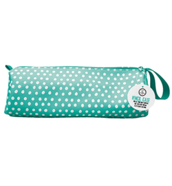 Pencil Case Turquoise with white dots Signature Collection nr.03