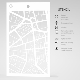 City Map - Texture Stencil