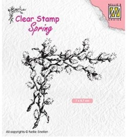 Corner With Catkins - Clearstamp