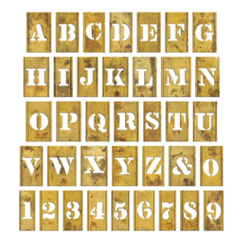 Tim Holtz Stencil Chips Gold