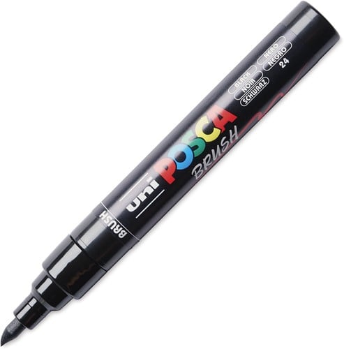 Uni Posca Brushmarker Zwart