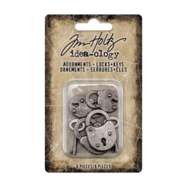 Tim Holtz Halloween - Adornments Locks & Keys