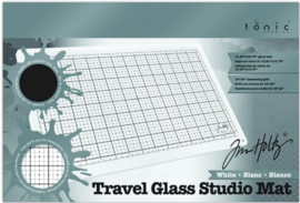 Travel Glass Studio Mat - White