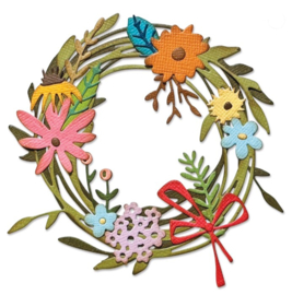 Thinlit - Vault Funky Floral Wreath
