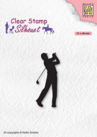 Clearstempel - Silhouette Golfer