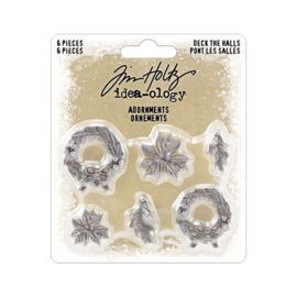 Tim Holtz Christmas 2023 Adornments Deck The Halls