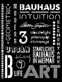 Bauhaus Writings - Thick Stencil