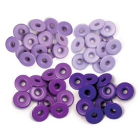 4x Purple - Wide Eyelets 40 pcs