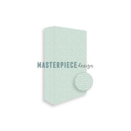 Masterpiece Memory Planner album - Turqoise Tekst Printed