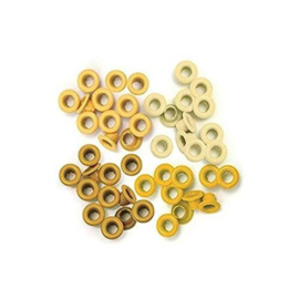 4x Yellow - Wide Eyelets 40 pcs