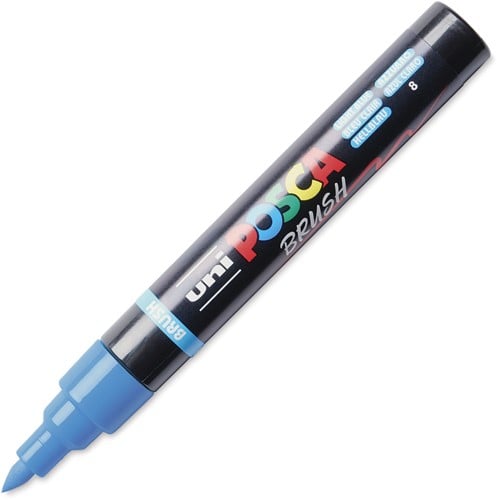 Uni Posca Brushmarker Lichtblauw