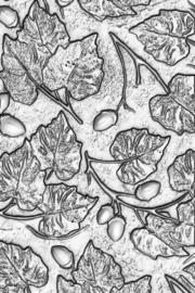 3-D Texture Fades Embossing Folder Acorns