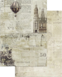 Voyages Fantastiques - Junk Journal Stickers, Backgrounds, Cut-Outs