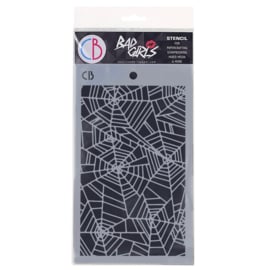 Spider Net II - Texture Stencil 5x8"