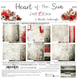 Heart of the Sun 8x8 Inch Basic Papers Set