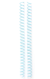 the Cinch Wire 0.625" Spiral - Aqua (4pcs)