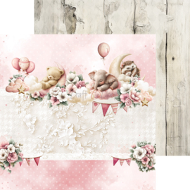 Baby Girl Universe 6x6 Inch Paper Set