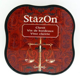StazOn Inktkussen Midi Claret