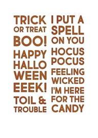 Bold Text Halloween