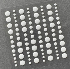 Adhesive Enamel Dots - Light Grey