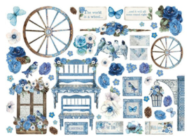 Blue Land Die Cuts