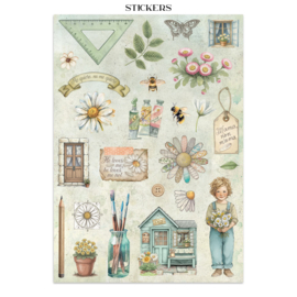 Daisy Art - Junk Journal Stickers, Backgrounds, Cut-Outs