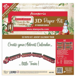3D Paper Kit, Home for the Holidays  -  