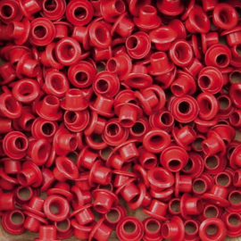 Rood  - Eyelets 25 pcs