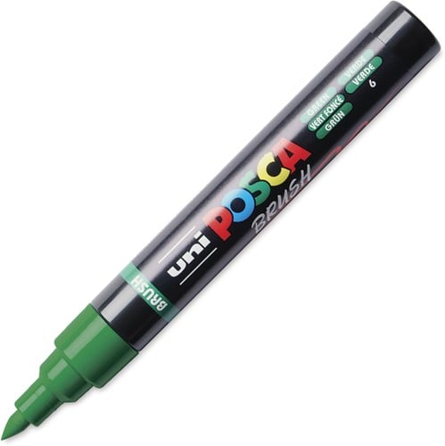 Uni Posca Brushmarker Groen