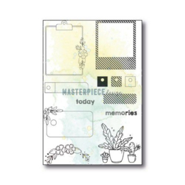 Masterpiece Clear Stempelset - Floral Labels