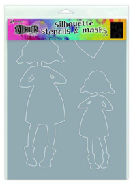 Silhouettes Martha - Stencil A4