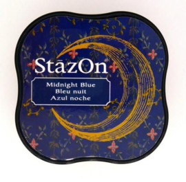 StazOn Inktkussen Midi Midnight Blue