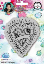 Hearts Art By Marlene 2.0 nr.23  - Clingstamp