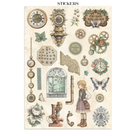 Gardens of Time - Junk Journal Stickers, Backgrounds, Cut-Outs