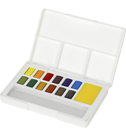 Waterverf-box palet 12 kleuren