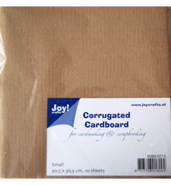 Corrugated Cardboard (ribbelkarton fijn) - 12 x 12"
