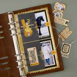 Etched Dies Page with Flap Pocket