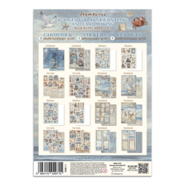 Silent Sea - Junk Journal Stickers, Backgrounds, Cut-Outs