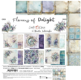 Flowers of Delight 8x8 Inch Medium Papers Set
