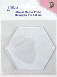 Mixed Media Gel Plate - hexagon