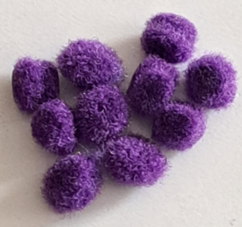 Pompons Donkerpaars
