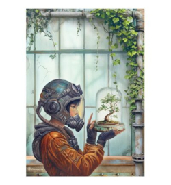 A New Beginning Rice Paper Terrarium - Rijstpapier